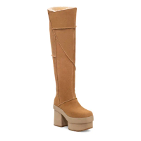 【UGG】女鞋/靴子/真皮雪靴/厚底靴/New Heights Platform Xtra(栗子棕-UG1157911CHE)