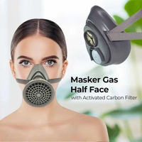 KY Masker Gas Respirator Half Face with Activated Carbon Filter - Proteksi Tuntas dari Gas Beracun d