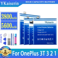YKaiserin Battery For OnePlus 3T 3 2 1 For OnePlus 1 + 3T/3/2/1 For OnePlus1 OnePlus2 OnePlus3 OnePlus3T Batterij + Free Tools