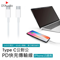 【聆翔】USB-C快充線 Type-C to Type-C 2米(蘋果快充線 iPhone15快充傳輸線 充電線 數據線)