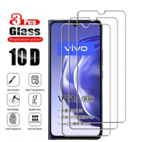 3pcs 9H 2.5D Tempered Glass For Vivo V21s 5G Vivo V21 V2066 5G 6.44" Screen Protector Phone Cover Film