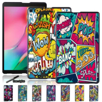 Graffiti Art Slim Tablet Hard Shell Case for Samsung Galaxy Tab A 10.1(T580/510)/A 7.0 T280/A 9.7 T550/10.5 T590/S5e(T720/725)