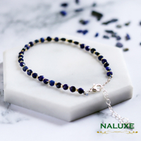 水晶【Naluxe】青金石鑽切設計款開運手鍊(冥想之石提升精神與心靈的能量)