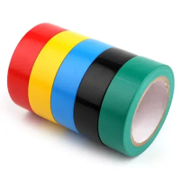 Color Electrical Tape PVC Wear-resistant Flame Retardant Lead-free Insulating Waterproof Eletrician Green White Black Red Blue