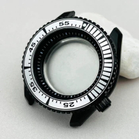 Mod Black Watch Cases New Samurai Bezel Insert Fits Seiko Prospex SNR025 For NH35 NH36 Movements Watch Repair Replace Parts