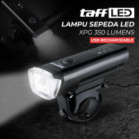 TaffLED Lampu Depan Sepeda Bike Light USB Recharge LED XPG 350 Lumens - HJ-047