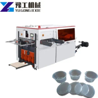 Pulp Molding Plastic Cup Food Container Foam Thermoforming Production Line for Making Wine Bottle Tray Cutlery Machine