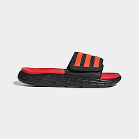 Adidas Duramo Sl Slide 拖鞋-03 [FY8787] 男女鞋 輕量 游泳 海灘 舒適 黑 紅