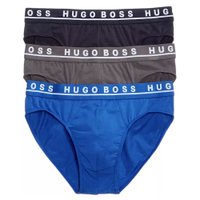 Hugo Boss 男合身三角內褲3件裝(灰色/藍色)