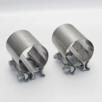 Stainless Steel universal exhaust coupling strong steel pipe clamp for exhaust pipe hardware smoke pipe fixing fittings