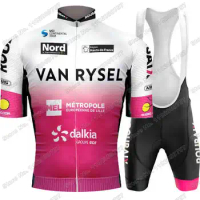 Van Rysel Roubaix 2023 Lille Métropole Cycling Jersey Set France Team Cycling Clothing Men Road bike Shirts Suit Bicycle Pants