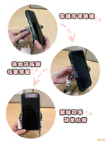 手機掛繩斜挎可背可愛卡通毛絨玩偶日系狗狗公仔背夾手機殼通用