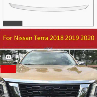 For Nissan Terra 2018 2019 2020 1PC Car Front Engine Hood moulding Decorative Cover Trim strip Car Styling Accessories