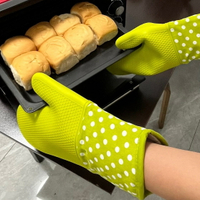 烘焙隔熱手套 烤箱微波爐掛燙機蒸飯箱烘焙防燙手套加厚耐高溫隔熱廚房手套