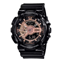 CASIO Jam Tangan Pria Casio G-Shock GA-110MMC-1ADR Black and Rose Gold Series Digital Analog Dial Bl