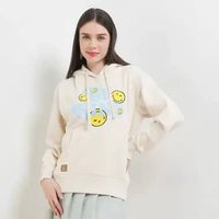 Hush Puppies Hoodie Wanita Be Kind X Smileyworld Hoodie Cream S