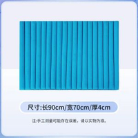 冬夏雙麵老人防褥瘡坐墊透氣臥床癱瘓病人居家護理防壓瘡床墊90cm×70cm淺藍色【雙麵冬暖夏涼】新品特惠