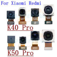 Original Front Rear Camera For Xiaomi Redmi K40 Pro K50 Pro K40Pro K50Pro Front Selfie Wide Macro Facing Back Main Camera Flex