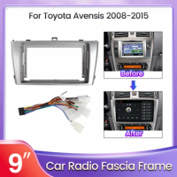 2 Din Car Radio Fascia Panel Frame For Toyota Avensis 2008-2015 Android DVD Stereo Mounting Dash Installation Bezel Trim Kit