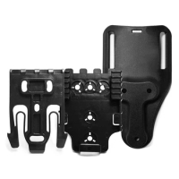 Tactical QLS 19 22 Quick Locking System Kit or Pistol Holster,with 2" Mid Ride Belt Loop Adapter,Airsoft Hunting Accessories