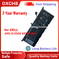 52Wh DXGH8 Replacement Laptop Battery for Dell XPS 13 9305 XPS 13 9370 XPS 13 9380 7.6V Long Battery Life