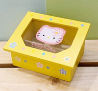 【震撼精品百貨】Hello Kitty 凱蒂貓 三麗鷗 KITTY日本製飾品盒/收納盒-黃#87070 震撼日式精品百貨