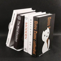 New Style Cute Cat Book Ends Heavy Book Stand Shelf Book rack Iron Bookends Home Desk Stationery Stand Iron