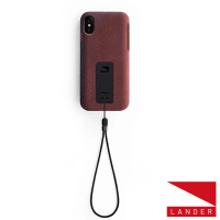 【LANDER】iPhone Xs Max Moab 防摔手機保護殼 -紅(附手繩)