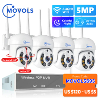 Movols H.265 3MP 4MP 5MP Wireless CCTV System Two Way Audio Waterproof WIFI IP Auto tracking PTZ 10C