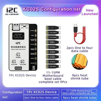i2C KC02S Battery Health Repair Device For iPhone 11-15PM Battery Free External Cable Change Efficiency 100% Repair Tools Kit
