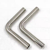 19/25/32/38/45/51/57/63mm Pipe OD Butt Weld 90 Degree Elbow Long Bend SUS304 Stainless Sanitary Fitting L=100mm Homebrew