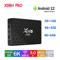 X98H PRO 16G 32G 4G 64GB Android 12 Smart TV BOX Allwinner H618 1000M BT5 Dual Band Wifi6 1080P BT