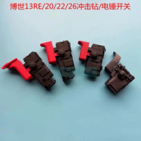 Electric Power Tool Part Impact Drill SPST Lock on Trigger Switch for Bosch 2-20/22/26 13RE