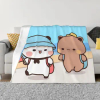 Bubu Dudu Cartoon Blankets Spring Outing Coral Fleece Plush Decoration Bedroom Bedding Couch Bedspread