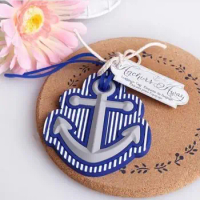 60 PCS/LOT High Quality Beach Theme Anchors Away Travel Luggage Tag wedding bridal shower Favor part