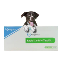 MongGo Q-Rapid Test Kit for Dog Disease Prevention, Anaplasma Heartworm, Erlichia Lyme Canies, CHW, ANA, LYM, EHR, 10-Packed