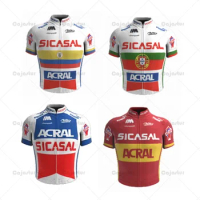 Sicasal Acral Team Cycling Jersey Men Retro Bike Shirt Cycling Tops Breathable Mtb Jersey Ciclismo Maillot