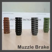 MUZZLE BRAKE OD 25 Drat M12 x 1.25 mm - 0025 - Pemecah Suara berbahan ABS COKLAT