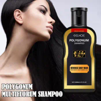 Polygonum Multiflorum White Hair Blackening Shampoo Essence Shampoo Hair Hair White Black Dyed Plant Care D2m3