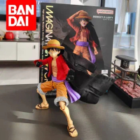 Original Bandai Imagination Works Series Monkey D Luffy Figure The Island Of Ghosts One Piece Collectible Action Figure Toys