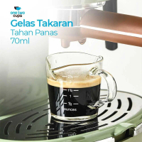 Teko Cangkir Gelas Kopi Takaran Tahan Panas 70ml A00313 Minum Bayi Mug Susu Anti Tumpah Belajar Anak