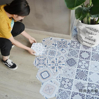 防滑地貼 地板貼紙瓷磚墻貼自粘墻紙裝飾六角10片裝