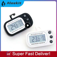 Fridge Thermometer Anti-humidity Refrigerator Freezer Electric Digital Thermometer Temperature Monitor LCD Display with Hook