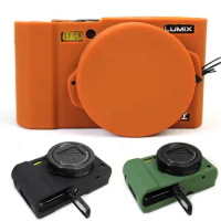 Nice Protective Body Cover Case for Panasonic Lumix LX10 Soft Silicone Camera Bag for Panasonic Lumix L-X10 with Rubber Lens Cap