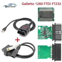 Galletto 1260 ECU Chip Tuning Tool OBD2 Car Diagnotic Tools FTDI ECU Flasher Programmer Compatible with TDi HDi JTD Petrol Cars