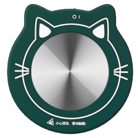 【溫暖你的】貓咪55度智能恆溫加熱杯墊(USB暖杯墊 保溫杯墊 加溫杯墊 熱牛奶 咖啡保溫 電杯墊 交換禮物)