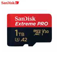 SanDisk Extreme Pro Memory Card 256GB 512GB 1TB Micro SD Card C10 V30 U3 200MB/s TF Card 4K HD for Camera Drone ROG ALLY
