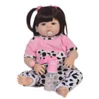 22 "Reborn Boneka Full Body Silikon Reborn Bayi Boneka Realista BEBE Gadis Terlahir Kembali Bonecas Anak-anak Hadiah Baru Lahir Boneka BB reborn