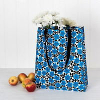 《Rex LONDON》環保購物袋(藍花) | 購物袋 環保袋 收納袋 手提袋