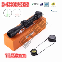 ETEE Tactical Optics 3-9X40AOEG Sniper Scope Red Dot Scope Hunting Air Gun Accessories For 11/20mm Track Mounting